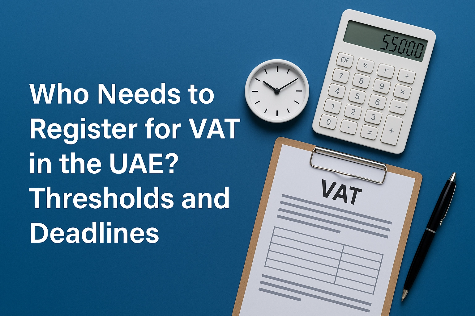 Who Needs to Register for VAT in the UAE? Thresholds and Deadlines